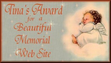 Award given to Amanda's Web Site from Tina Suzanne at www.tinashome.com