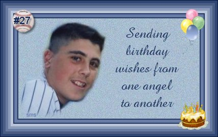 Birthday wishes from Billy Kayser